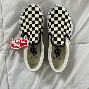 Vans Classic Slip On Boys Checkerboad Size 12